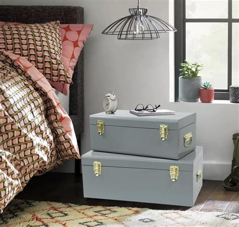 metal storage boxes cute indoor|metal decorative boxes.